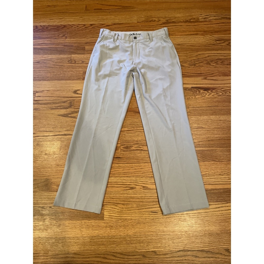 Adidas Men's Performance Golf Pants Light Gray Stretch Size 32x30